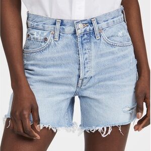 AGOLDE Parker Long Jean Shorts 30